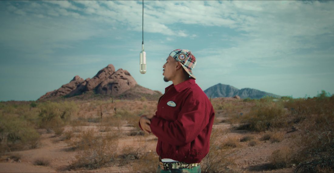 EA Jones in the open desert