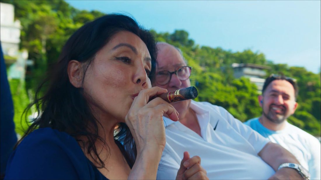 The doctors relaxing on the yacht